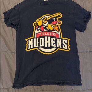 Toledo Mudhens Navy Blue Gildan Tshirt